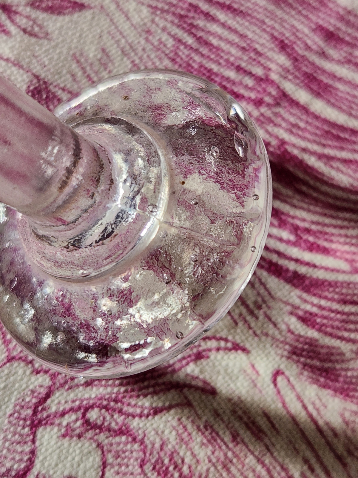 Antique EAPG Stem Cordial Glass - Bubble Glass
