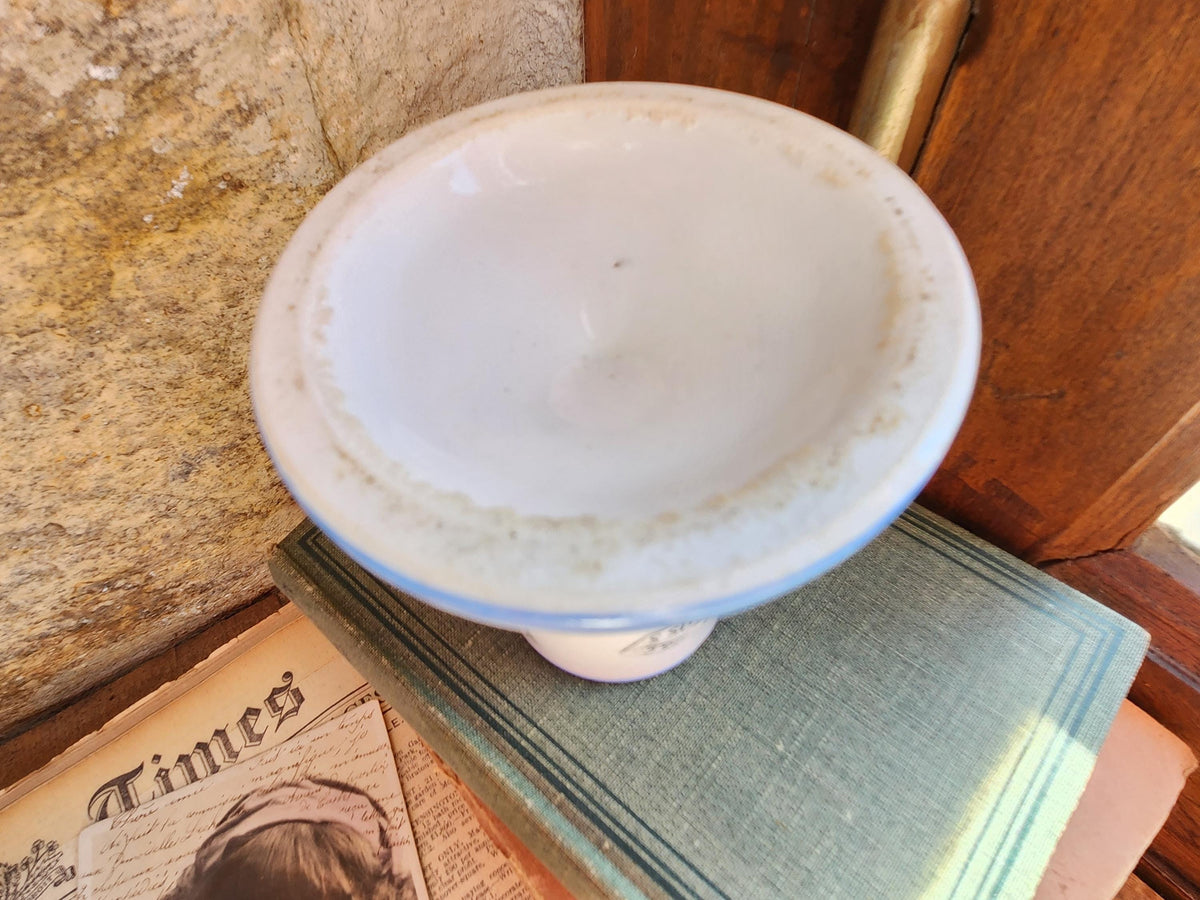 Rare Vintage French Porcelain Castagne & J.Charlionais Toulouse Pyrogene Match Striker Pot, Match Lighter.