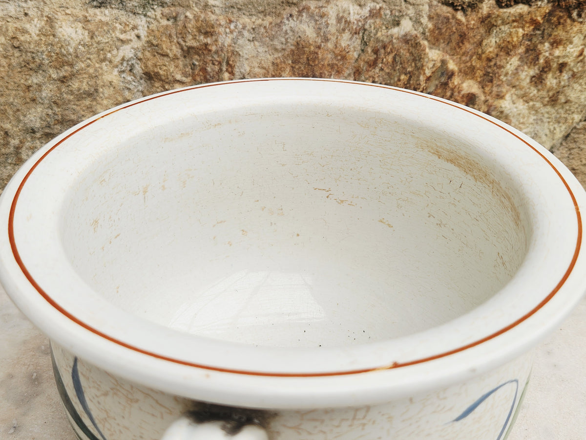Antique French St Amand Ceranord Chamber Pot