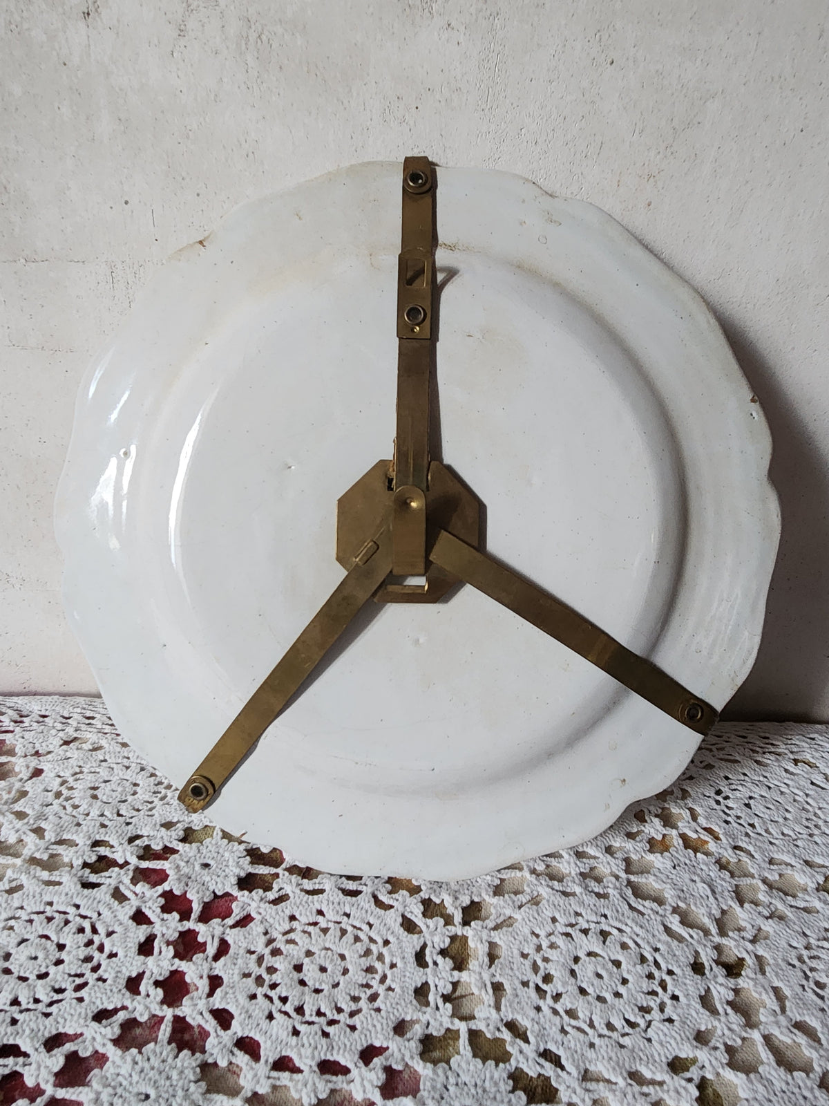 Antique Quimper First Mark 'HB' Plate French 19th Century Cherub