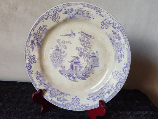 Antique 1800 Staffordshire Clementson Brothers CHUSAN Lavender