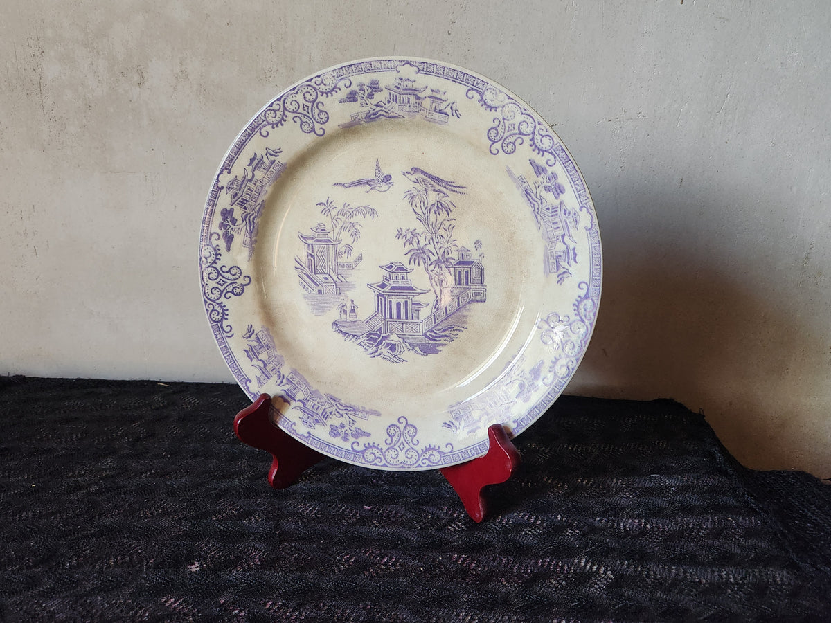 Antiguo Staffordshire de 1800, Clementson Brothers CHUSAN Lavanda