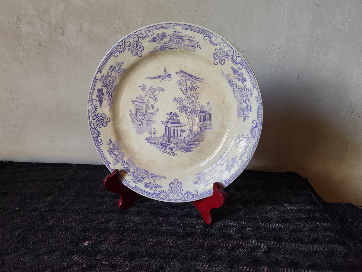 Antiguo Staffordshire de 1800, Clementson Brothers CHUSAN Lavanda