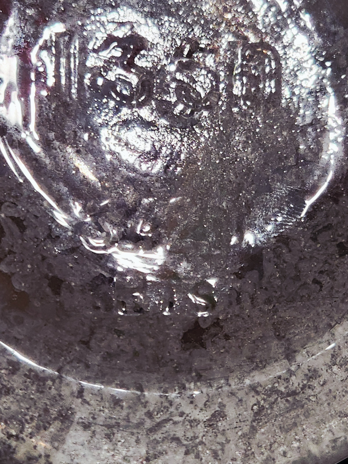 Antike große französische Apothekerflasche von Poulenc Frères, Anfang 1900