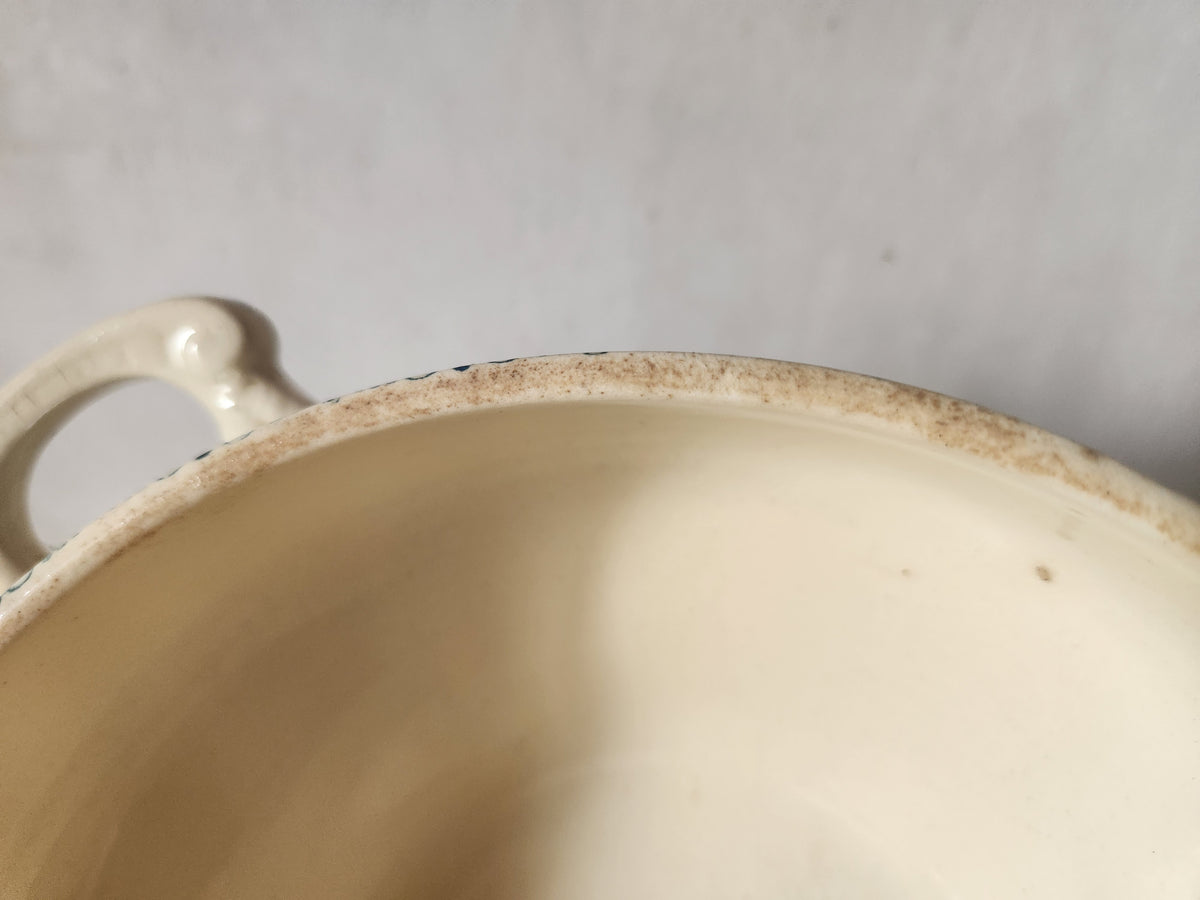 Antique French 19th Century Ironstone Tureen Bowl Au Planter De Caiffa