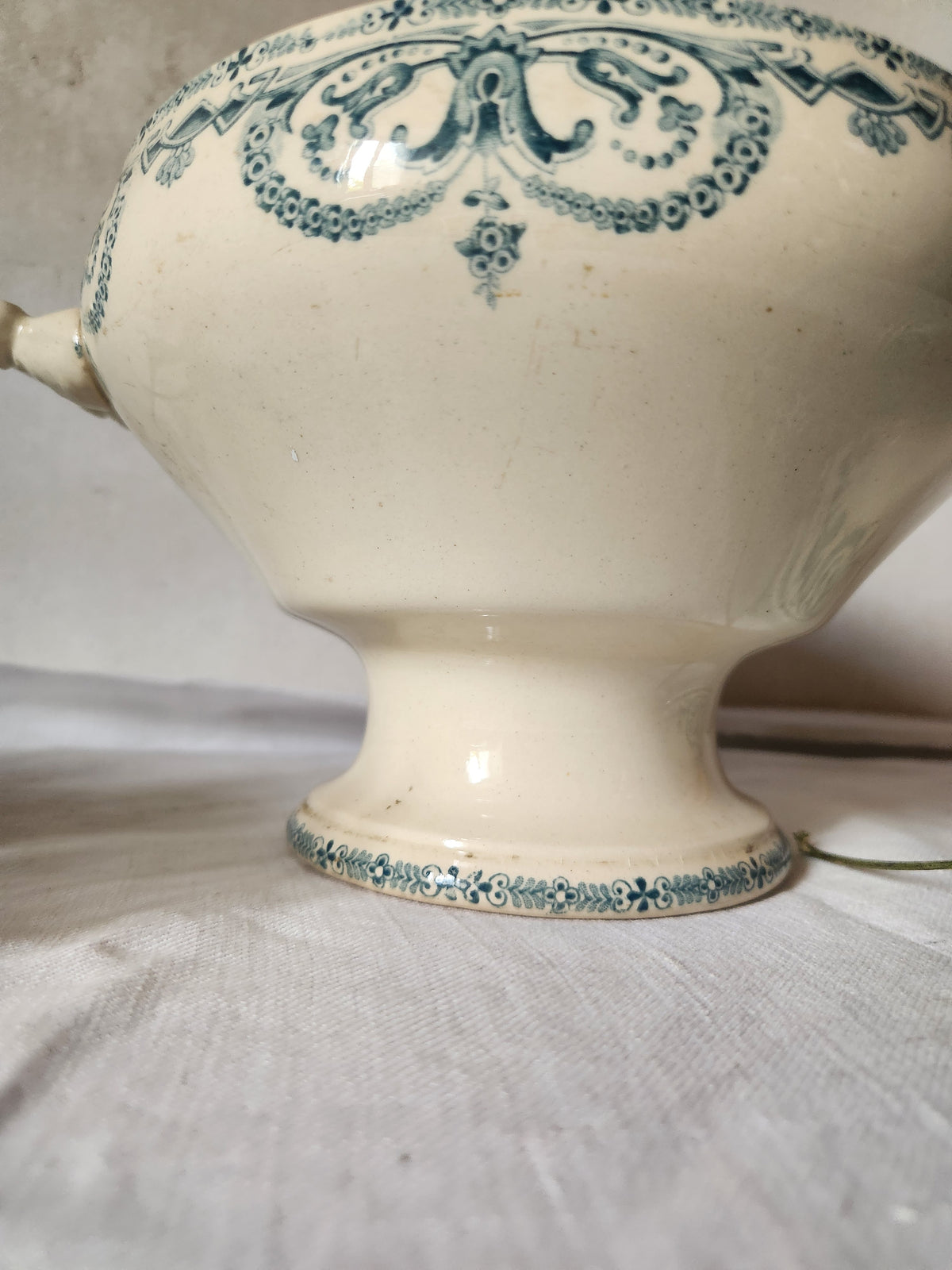 Antique French 19th Century Ironstone Tureen Bowl Au Planter De Caiffa