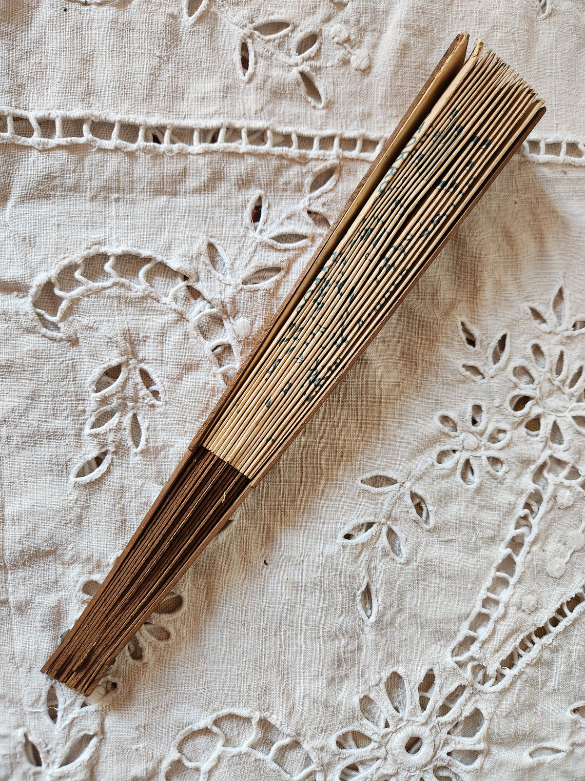 Antique Folding Fan Publicity Ephemera for 'The International Exchange' in Paris