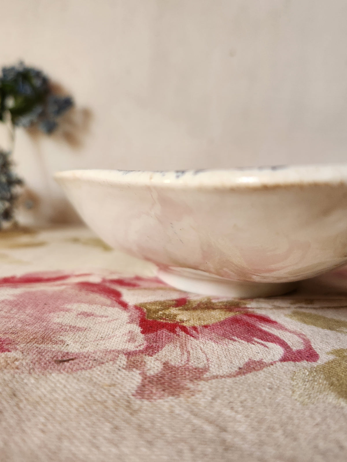 Antique French Keller et Guérin Lunéville Ravier Earthenware Dish