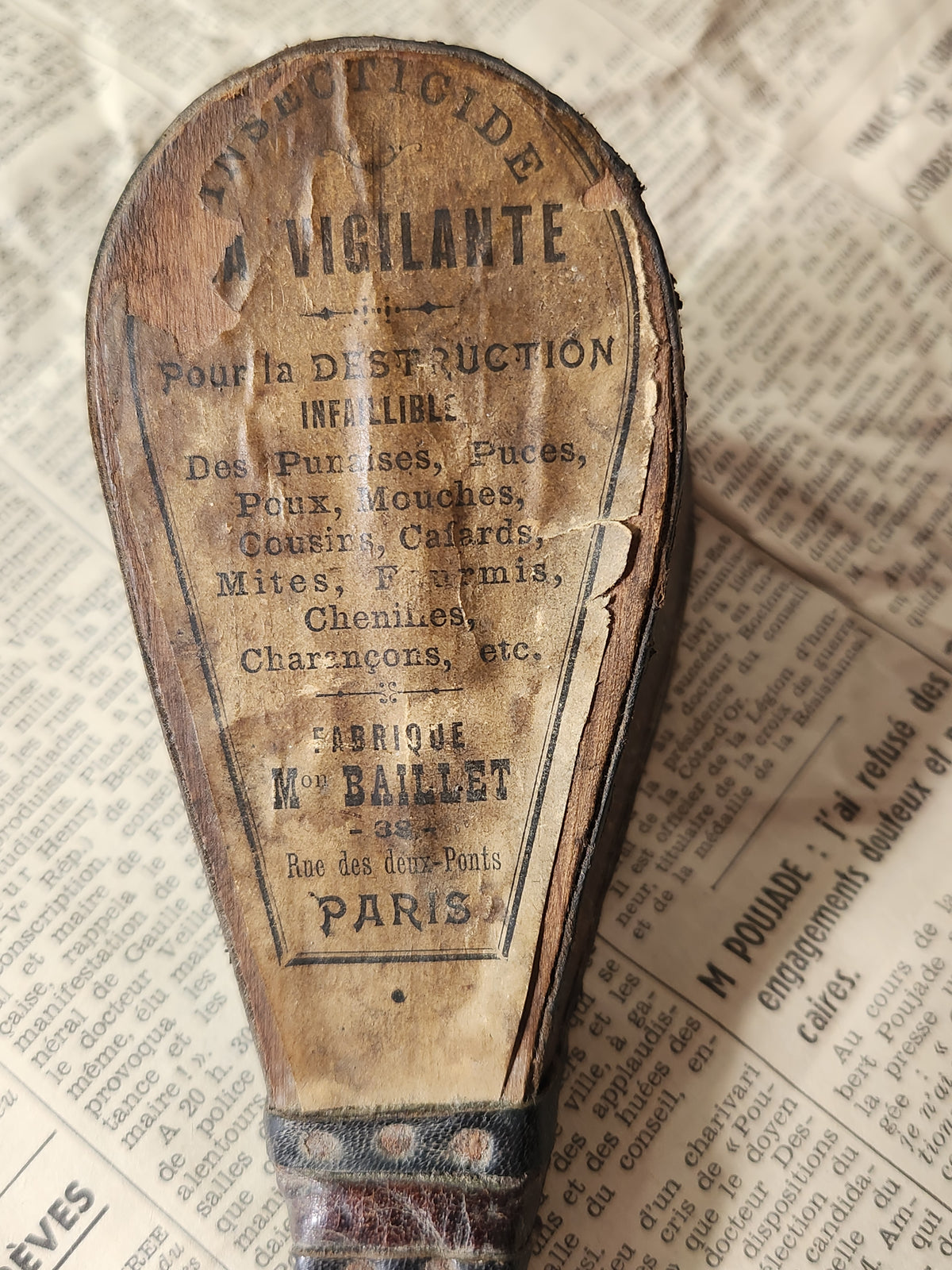 Antique 19th Century French Insect Powder Small Bellows
