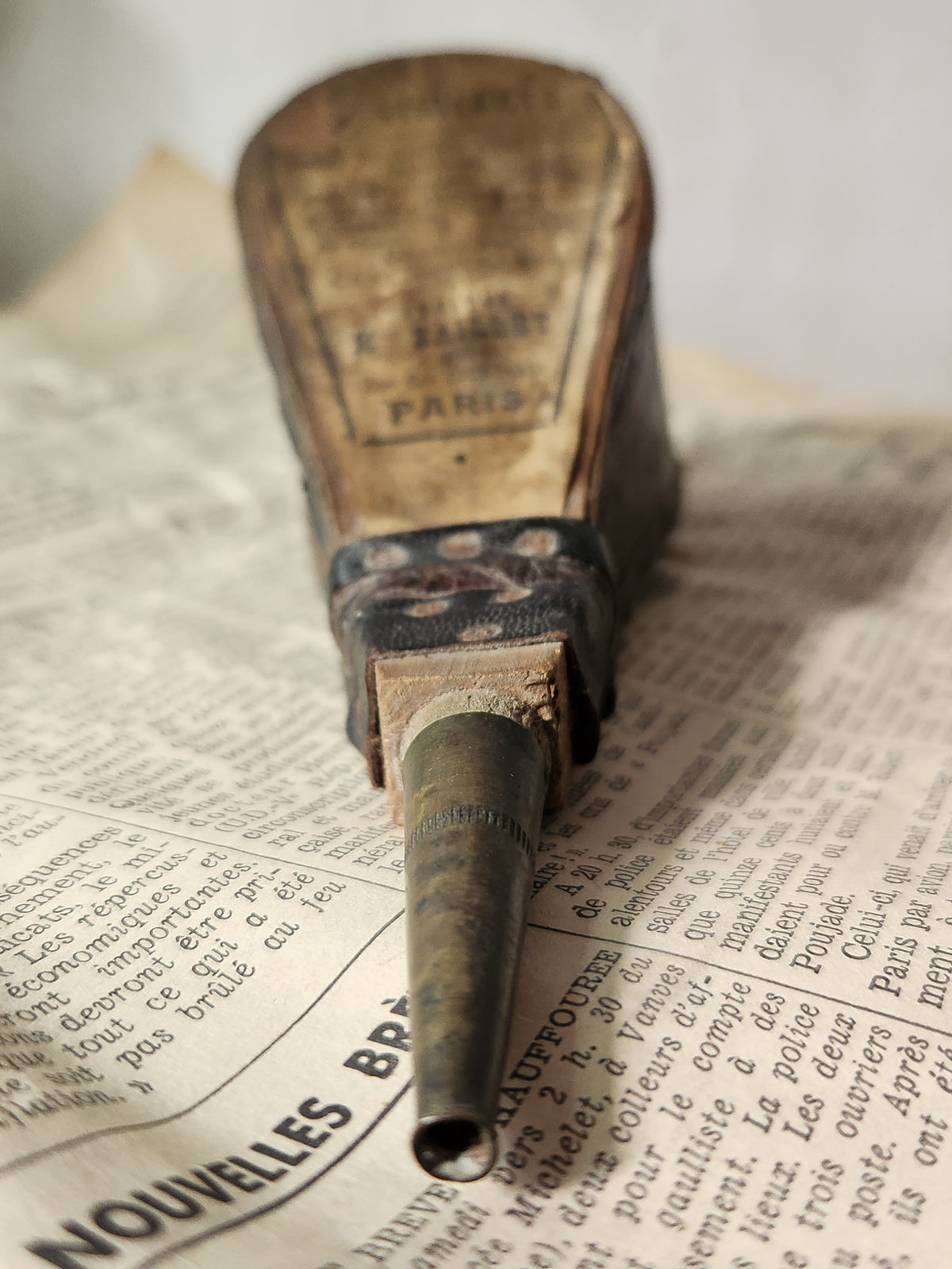 Antique 19th Century French Insect Powder Small Bellows