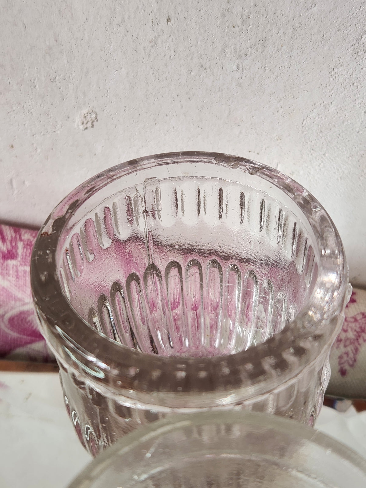 Antique 19th Century Mismatch Stem Cordial Glass - Bubble Glass