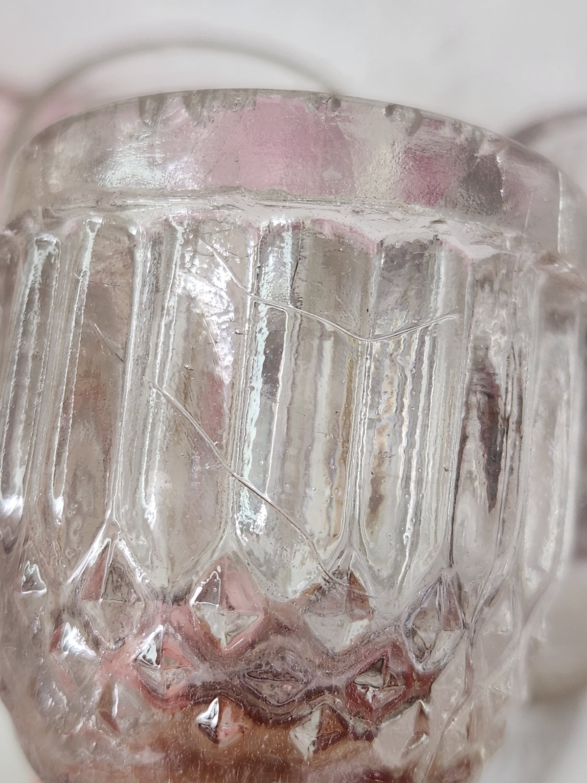 Antique 19th Century Mismatch Stem Cordial Glass - Bubble Glass