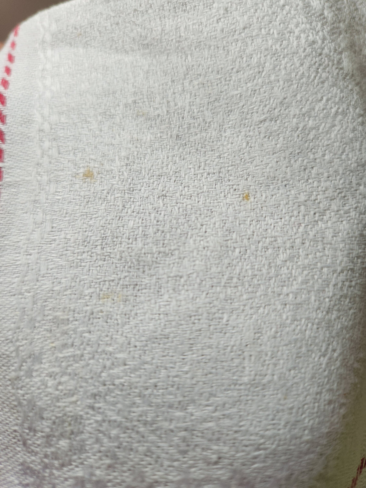 Antique French 6x Monogrammed MB & CB Cotton Table Napkins Red Embroidery Stitching