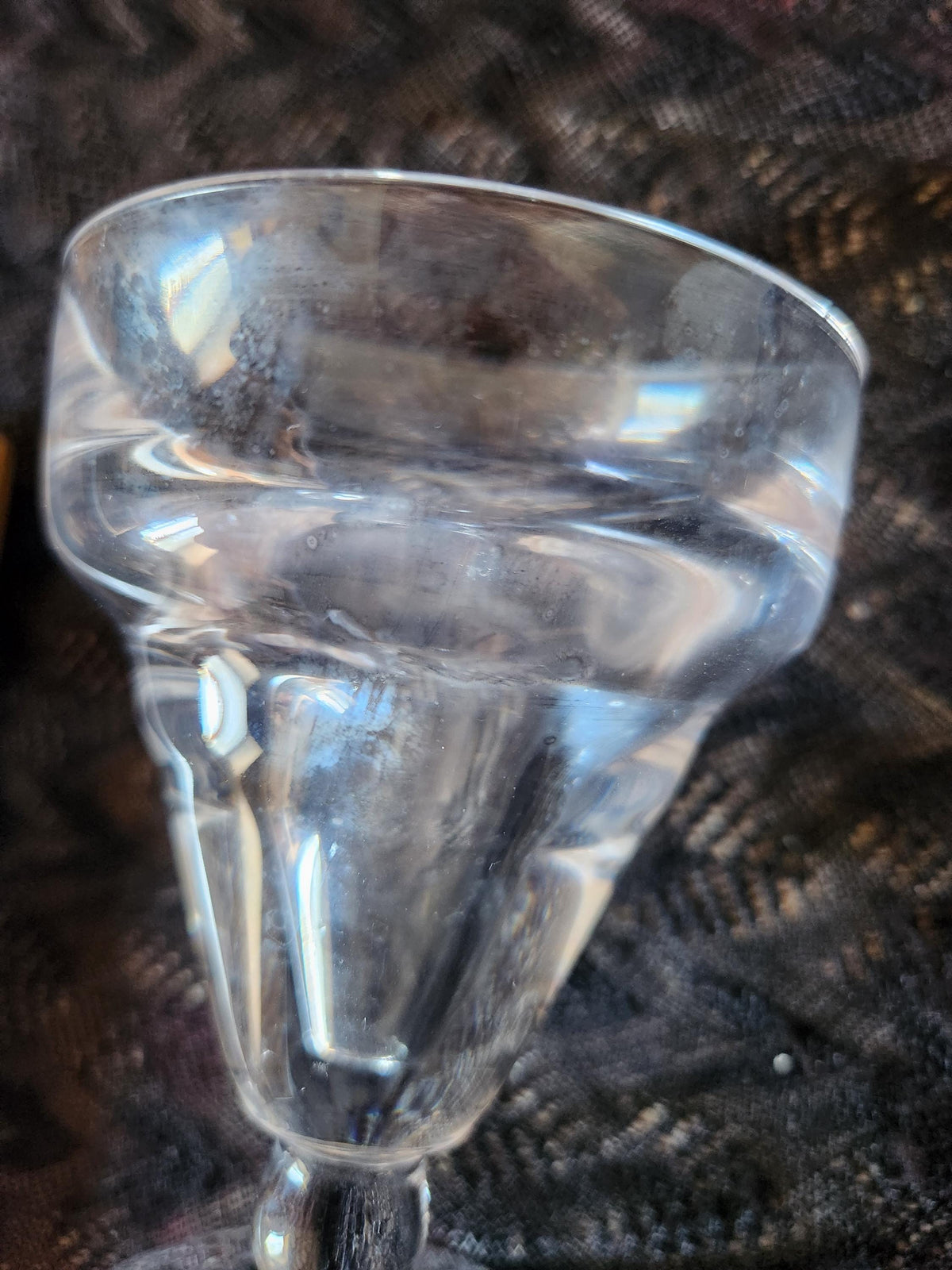 Antique French Pair Of Bistro Bar Glasses With Capacity Illusion
