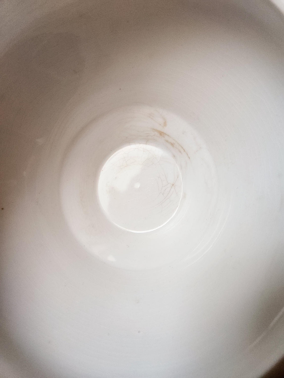 Antique French 19th Century Sarreguemines Ironstone Tureen Bowl: French Farmhouse Decor - No Lid