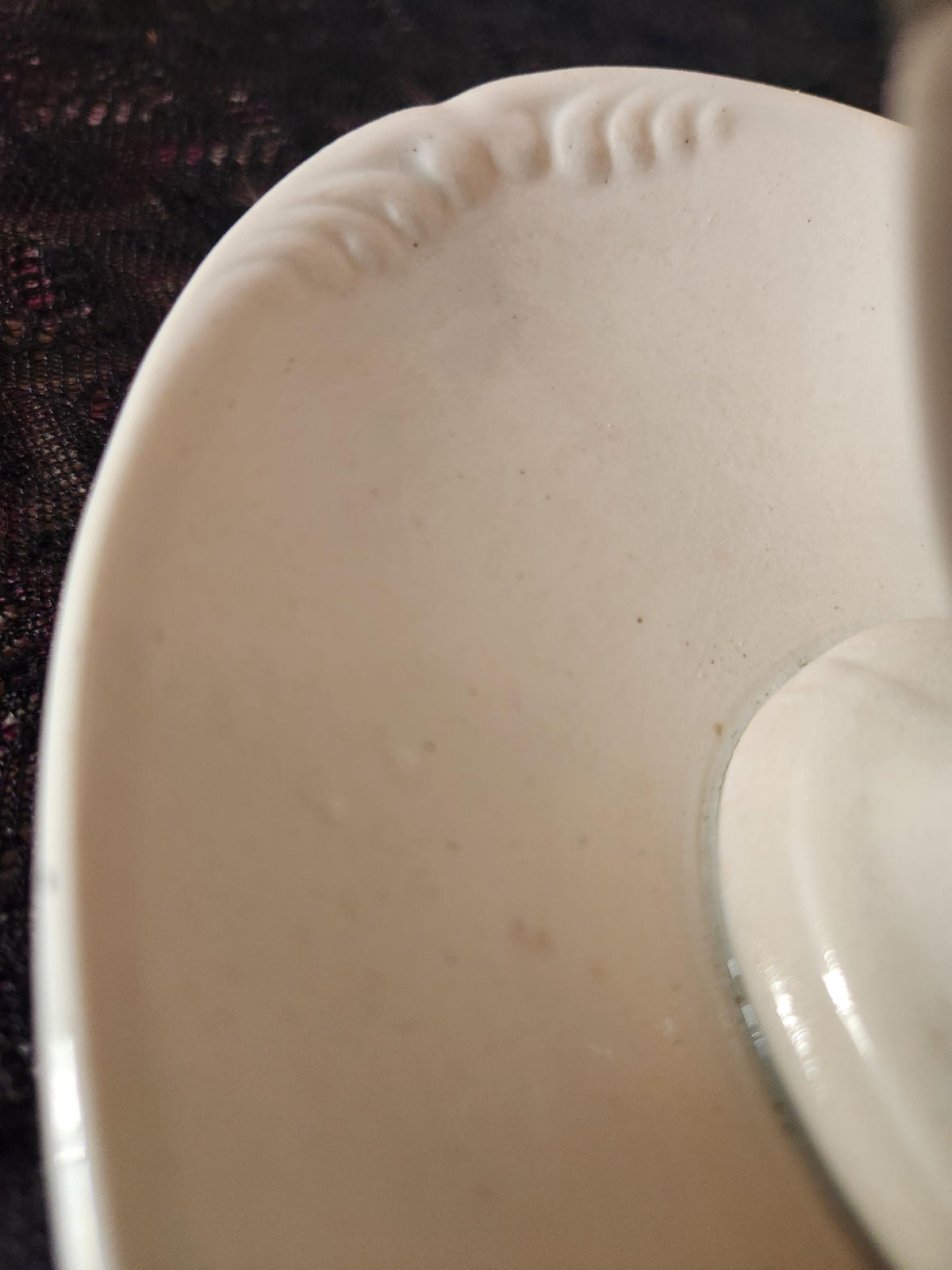 Antique Jules Vieillard Bordeaux Ironstone Sauce Boat