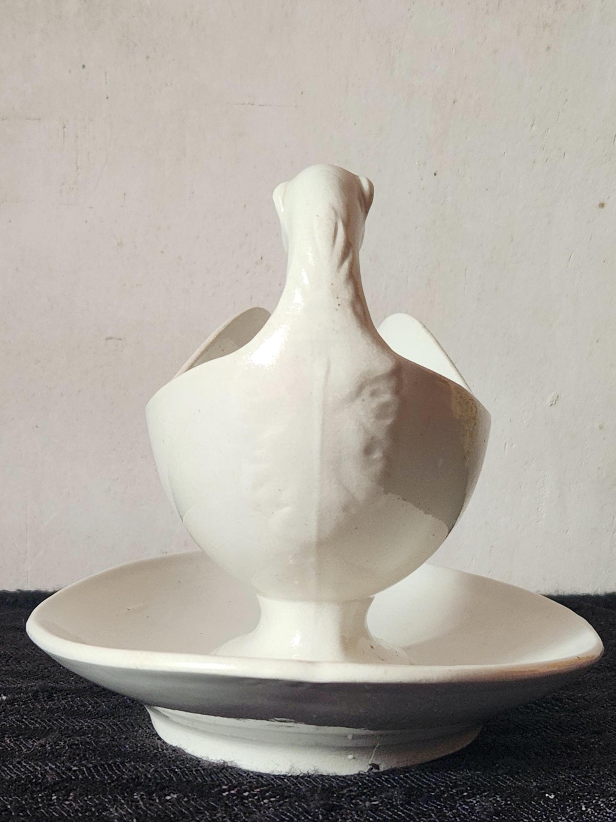 Antique Jules Vieillard Bordeaux Ironstone Sauce Boat