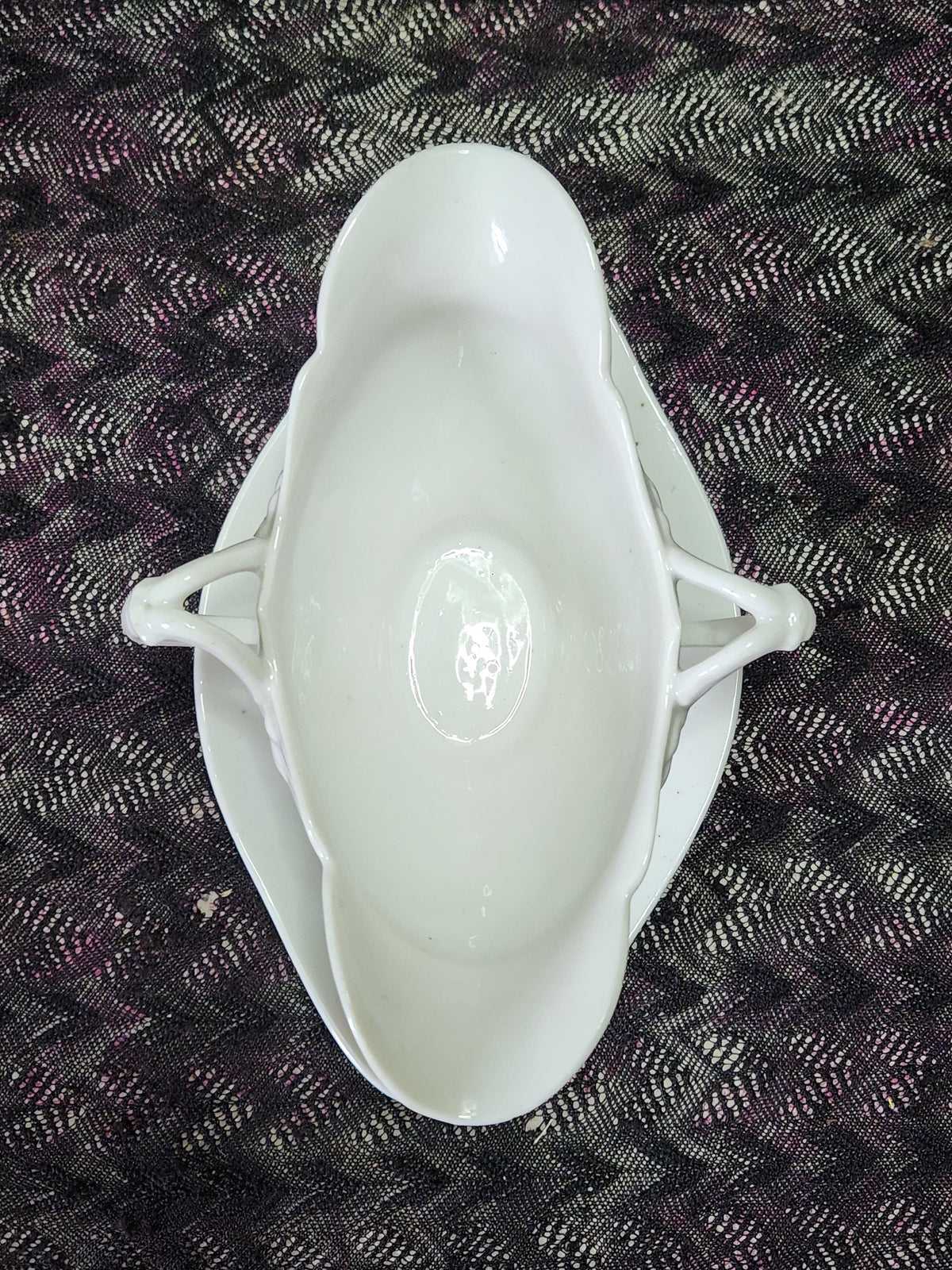 Antique Leon Sazerat Limoges Porcelain Sauce Boat