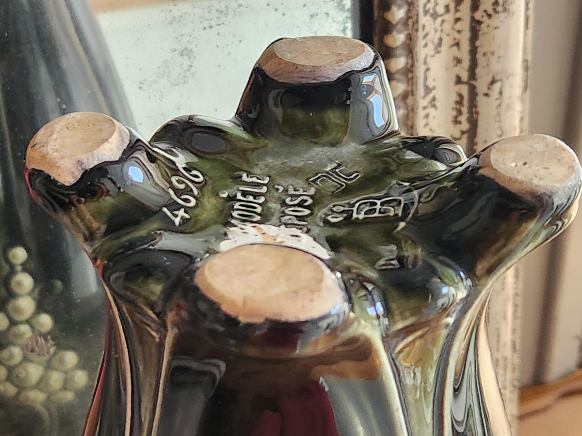 Antique French Antoine Gustave De Bruyn Fives Lille Art Nouveau Barbotine Vase