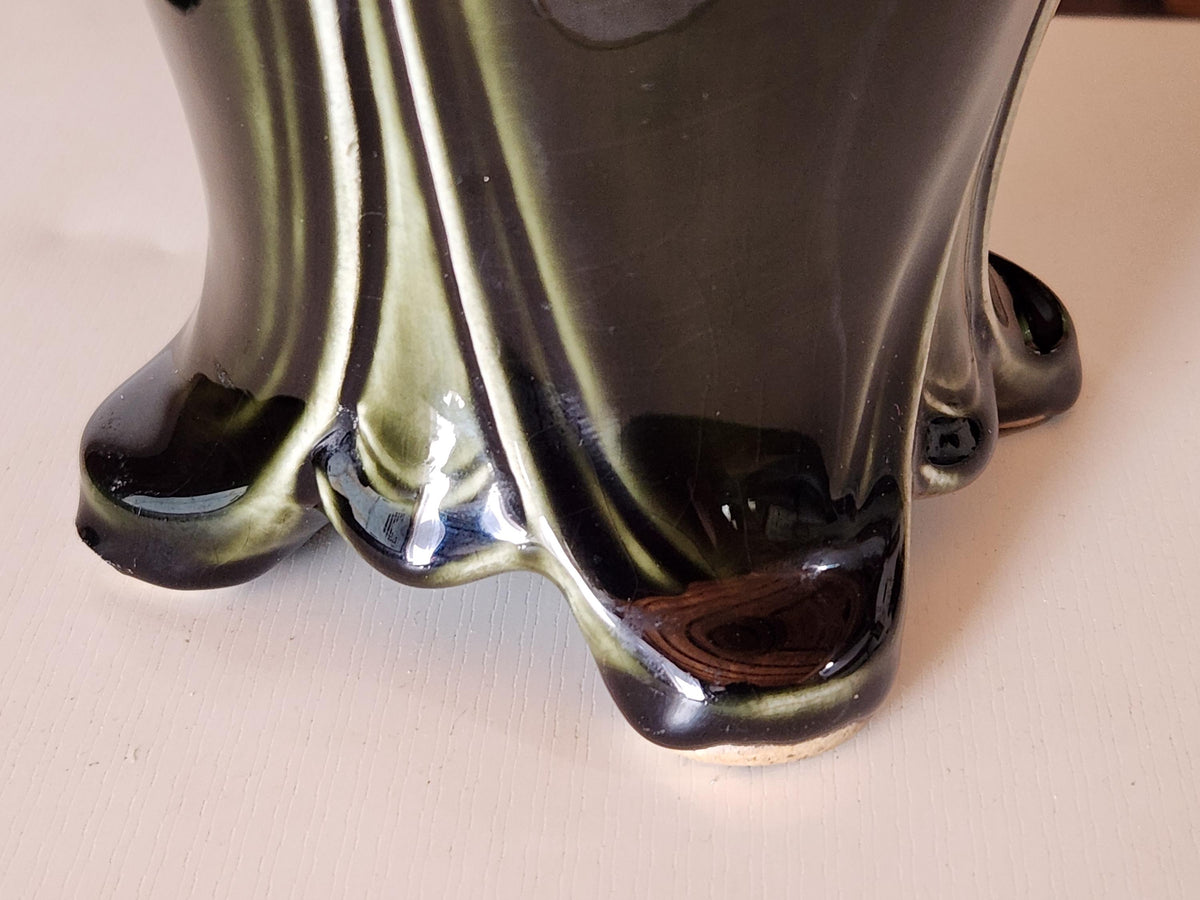 Antique French Antoine Gustave De Bruyn Fives Lille Art Nouveau Barbotine Vase