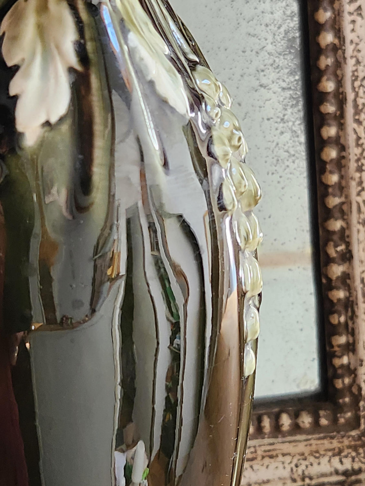 Antique French Antoine Gustave De Bruyn Fives Lille Art Nouveau Barbotine Vase