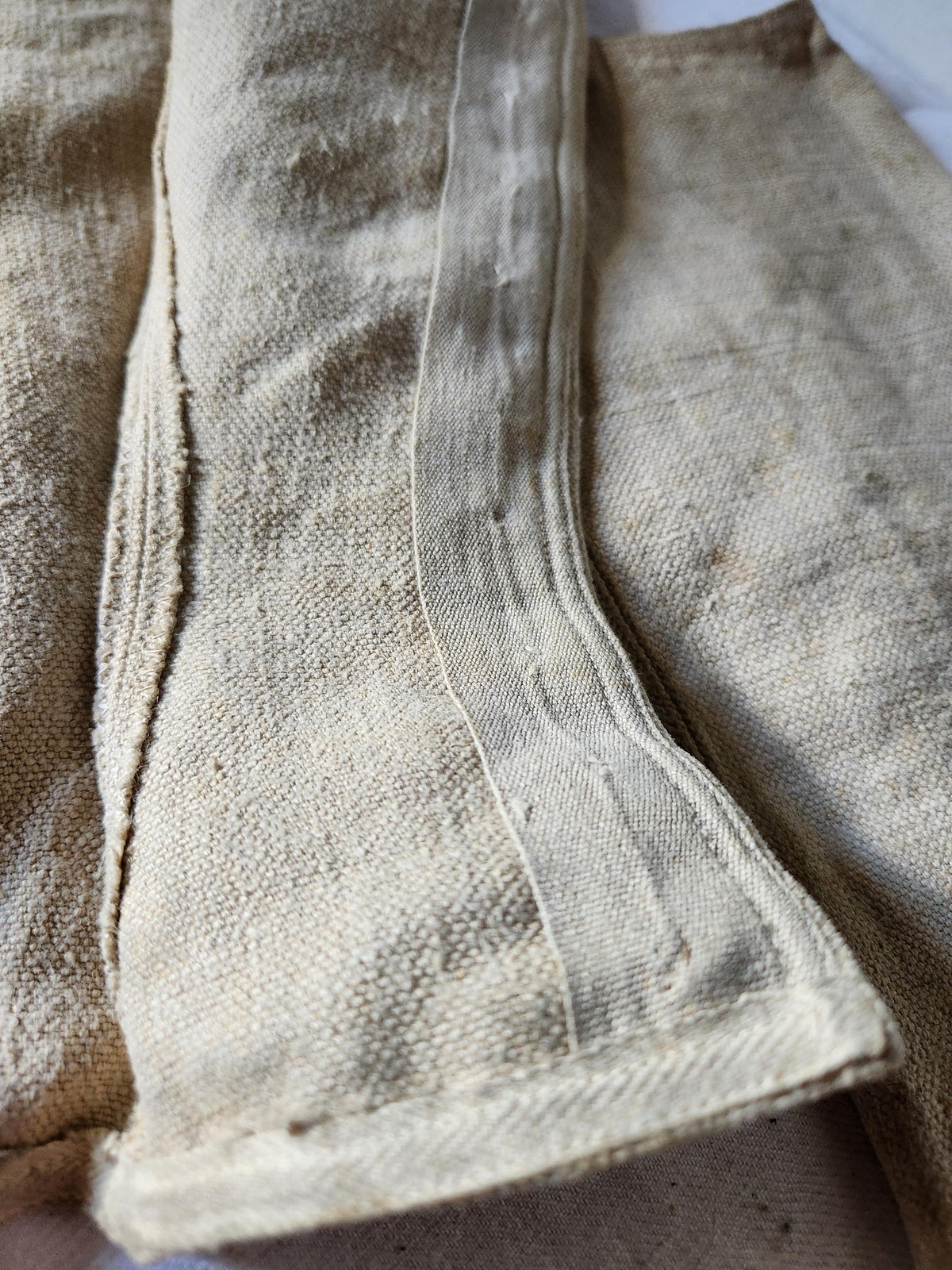 Antique Oatmeal Canvas Cotton High Gaiters Boot Covers 12 Buttons