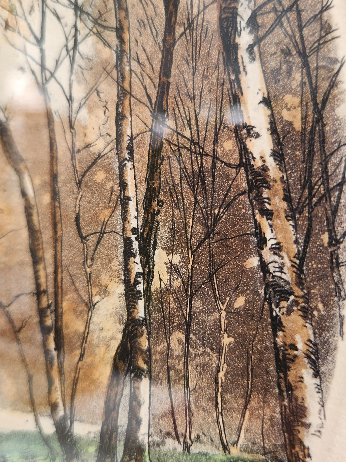 Vintage Set of Atmospheric Watercolour Signed Landscape Wall Art