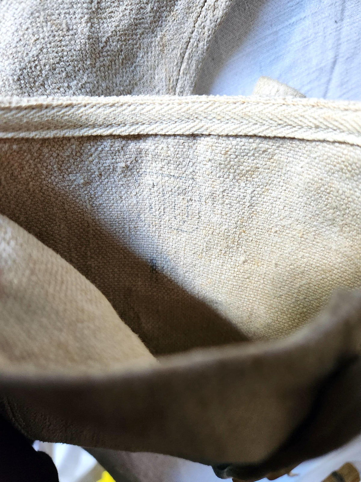 Antique Oatmeal Canvas Cotton High Gaiters Boot Covers 12 Buttons