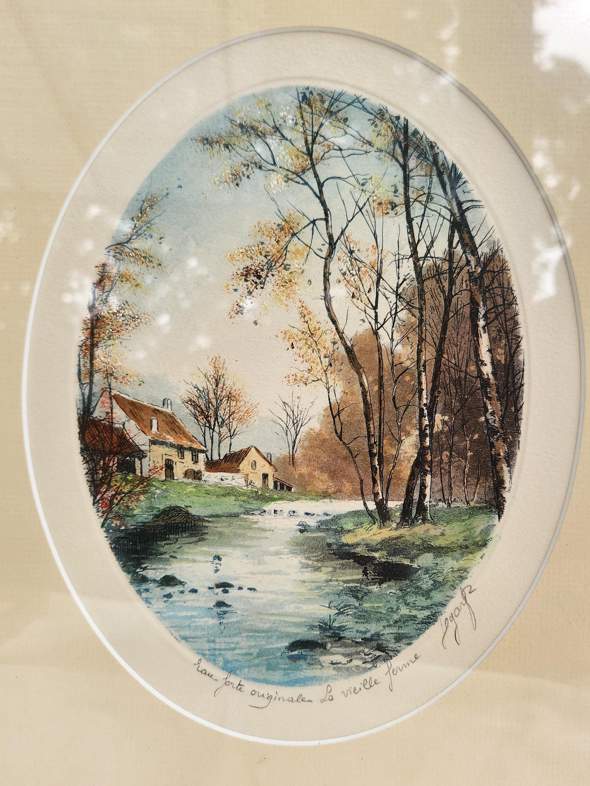 Vintage Set of Atmospheric Watercolour Signed Landscape Wall Art