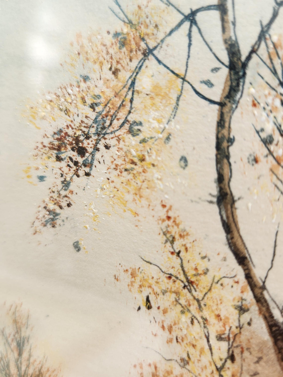 Vintage Set of Atmospheric Watercolour Signed Landscape Wall Art