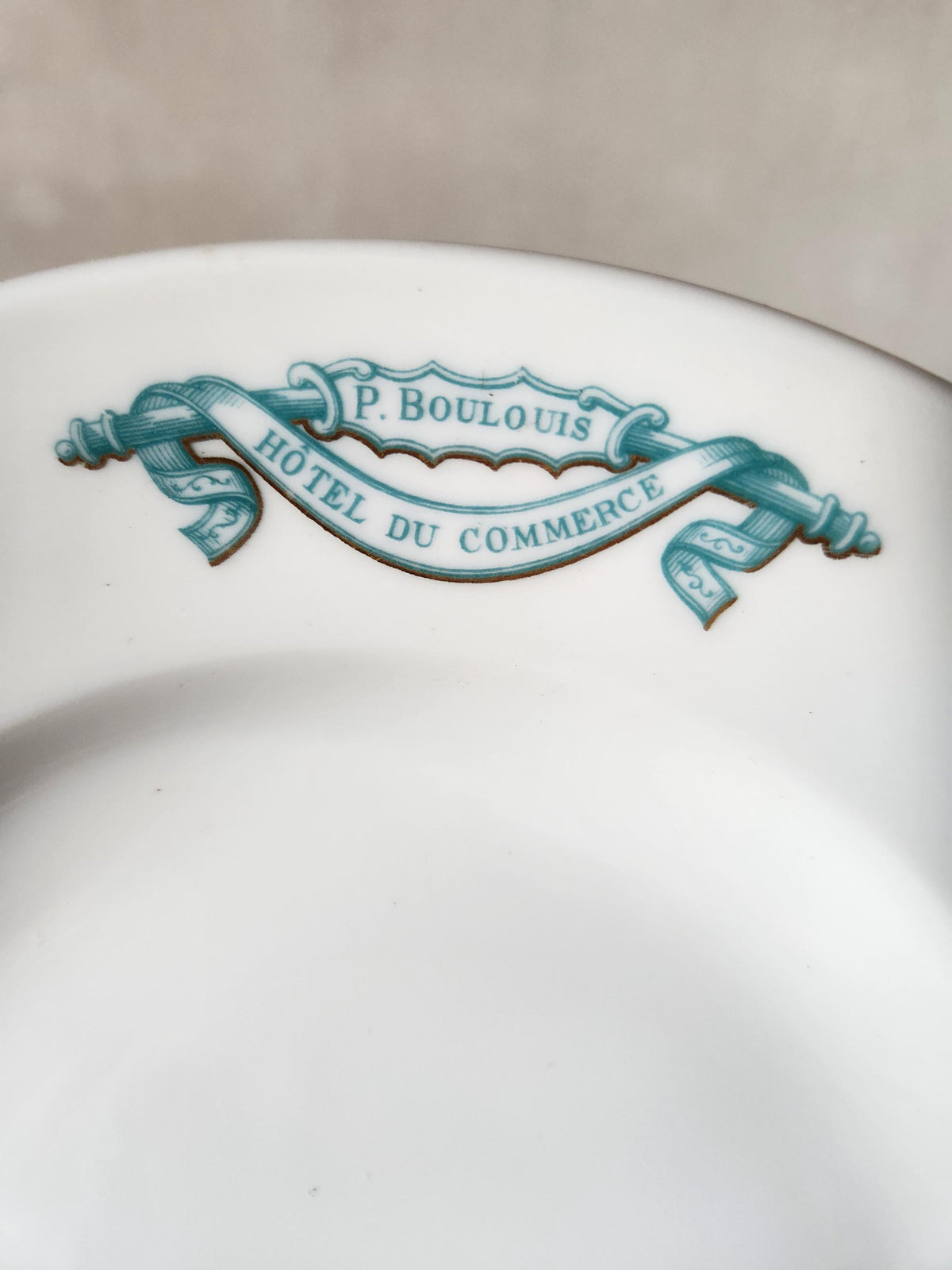 Vintage French UC Hollow Plates Restaurant Pyroblan