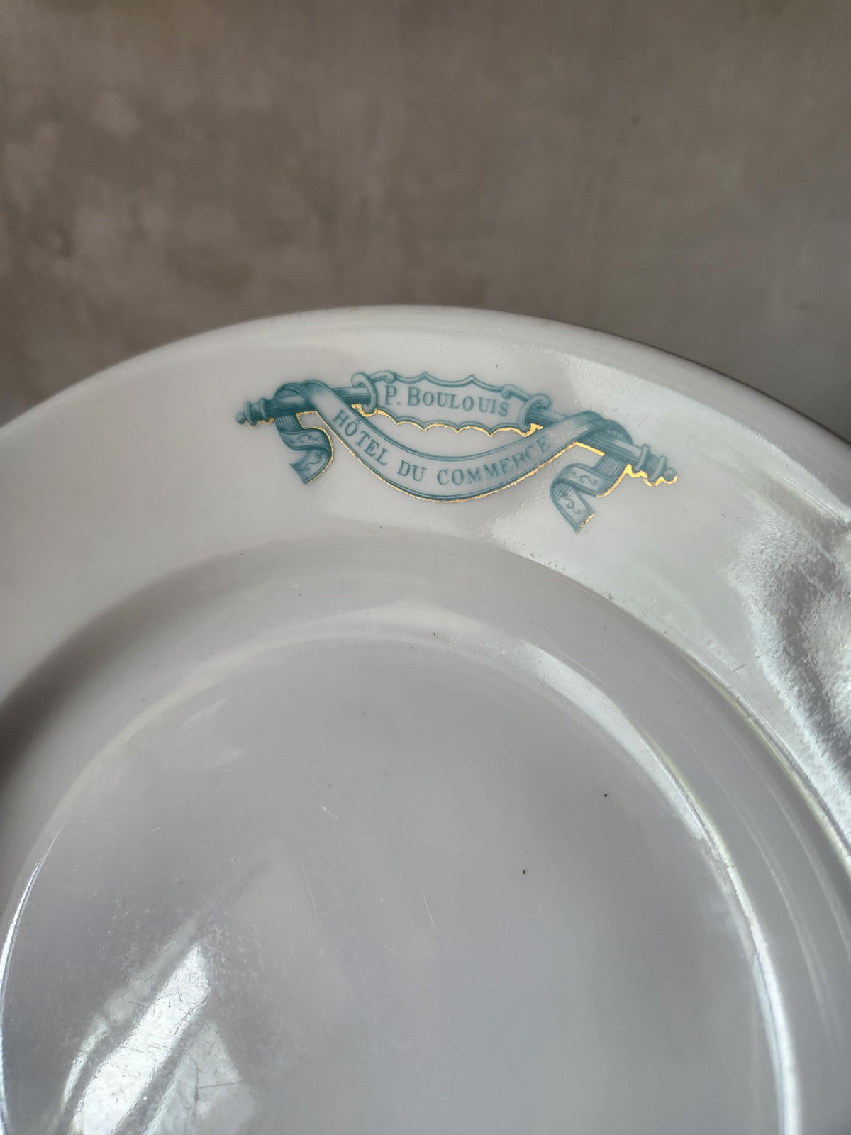 Vintage French UC Hollow Plates Restaurant Pyroblan