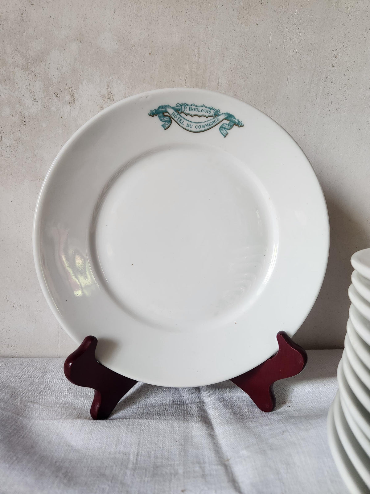 Vintage French UC Dinner Plates Restaurant Pyroblan