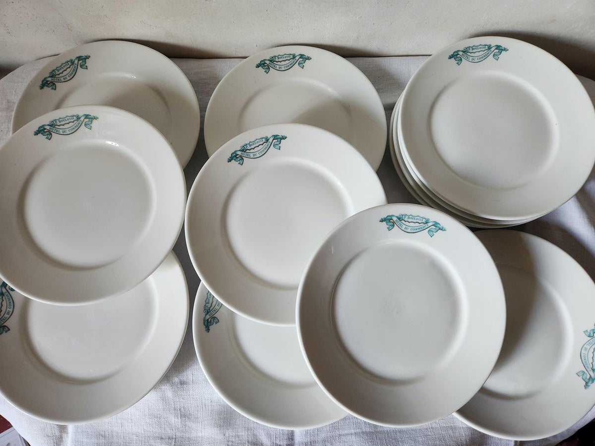 Vintage French UC Dinner Plates Restaurant Pyroblan