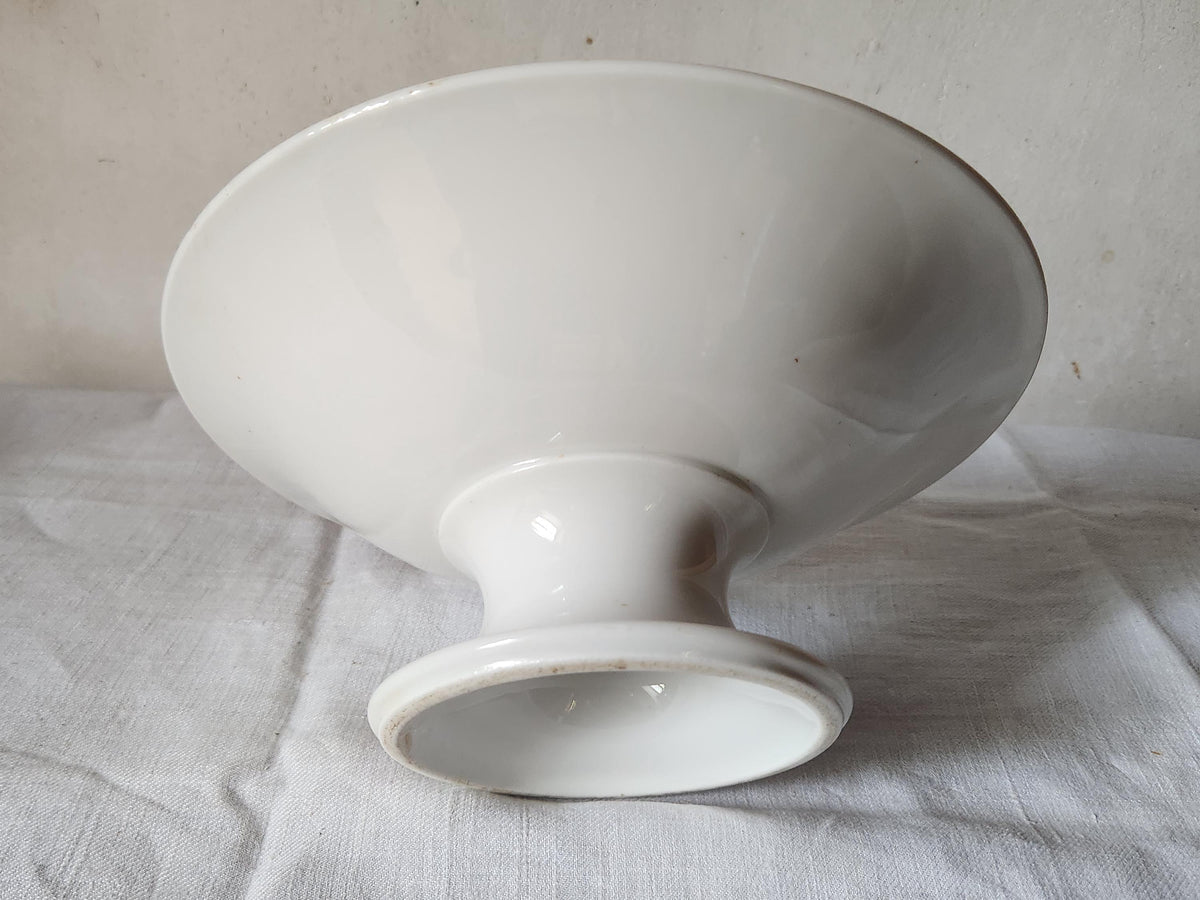 Vintage French Porcelain Fruit Bowl Limoges 'Hotel du Commerce - P.Boulouis'