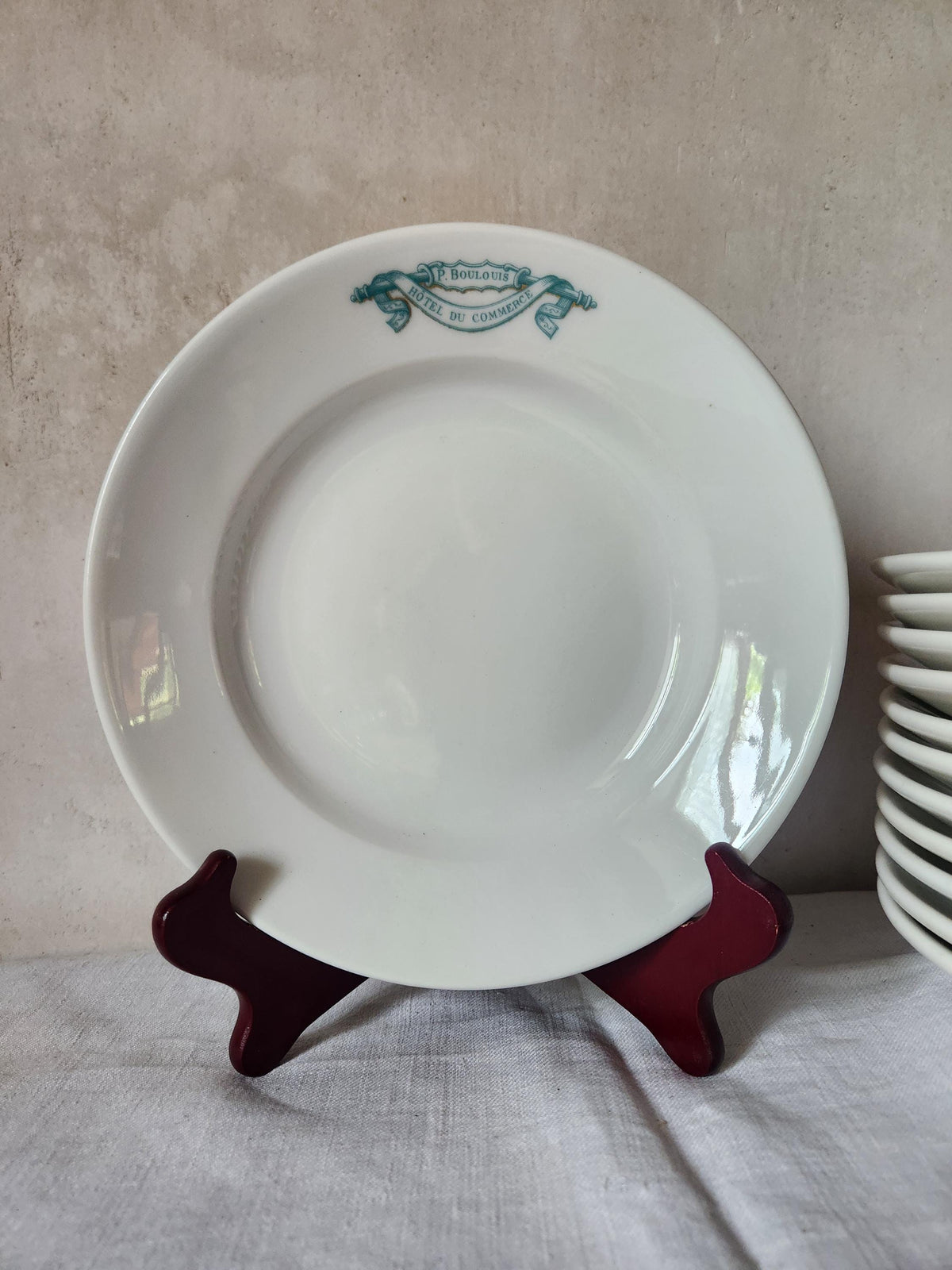 Vintage French UC Hollow Plates Restaurant Pyroblan