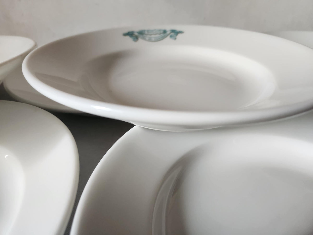 Vintage French UC Hollow Plates Restaurant Pyroblan