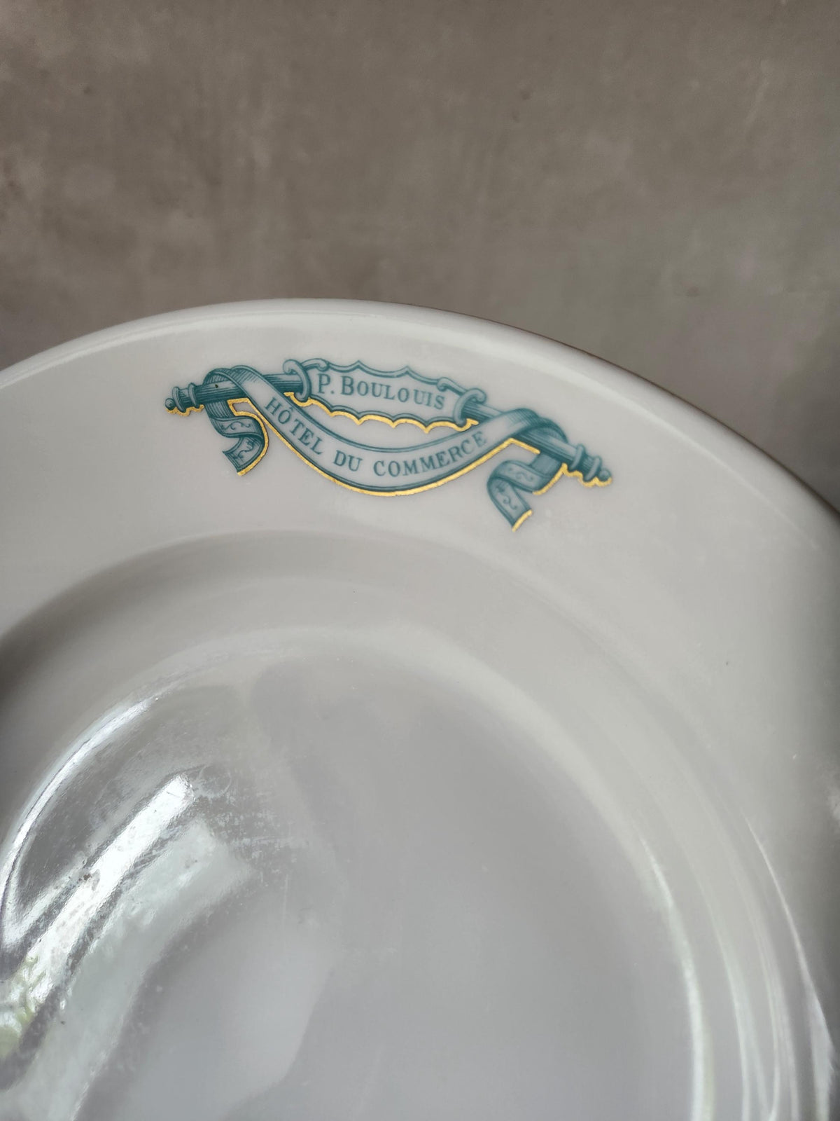 Vintage French UC Hollow Plates Restaurant Pyroblan