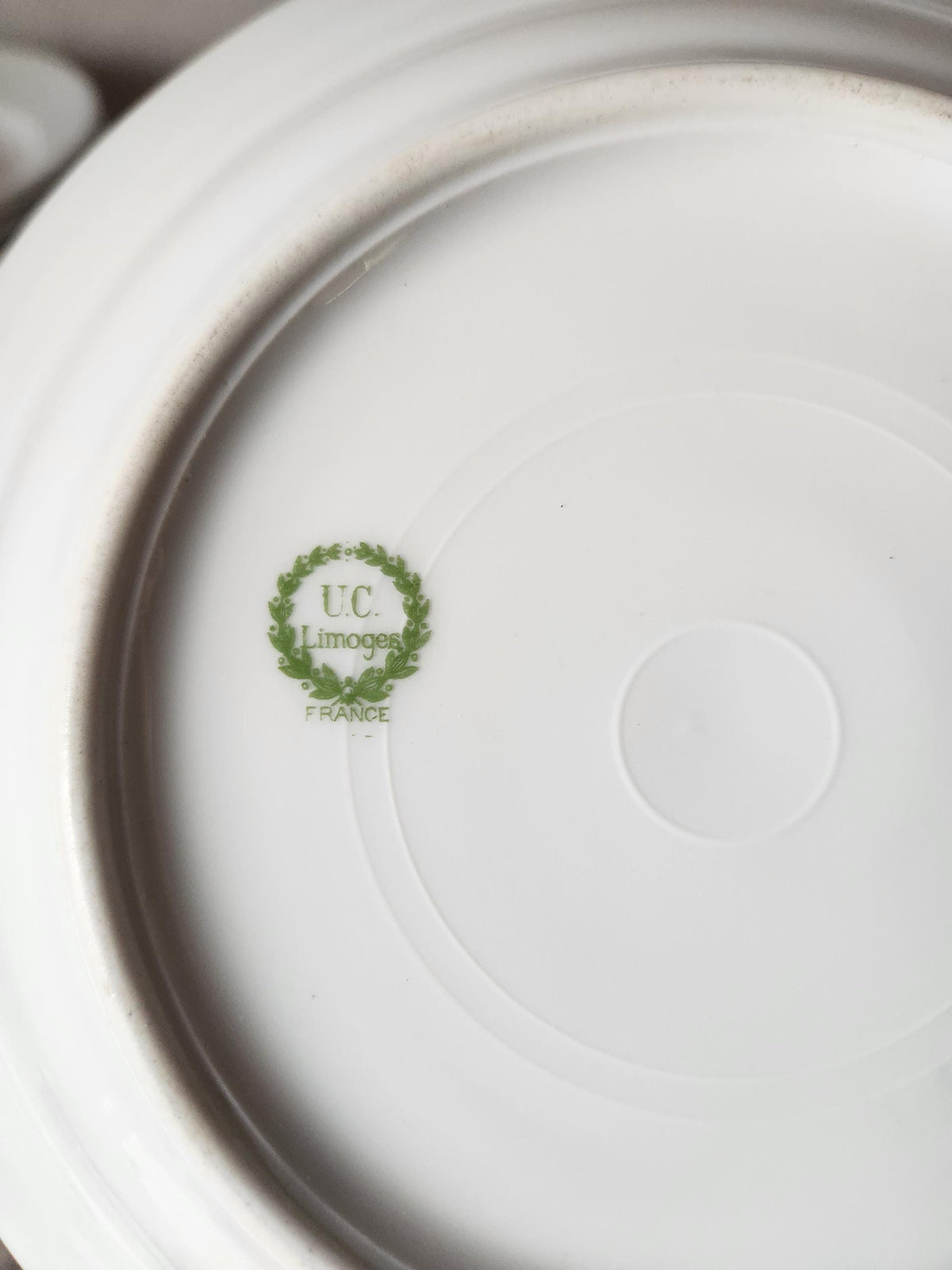 Vintage French UC Hollow Plates Restaurant Pyroblan