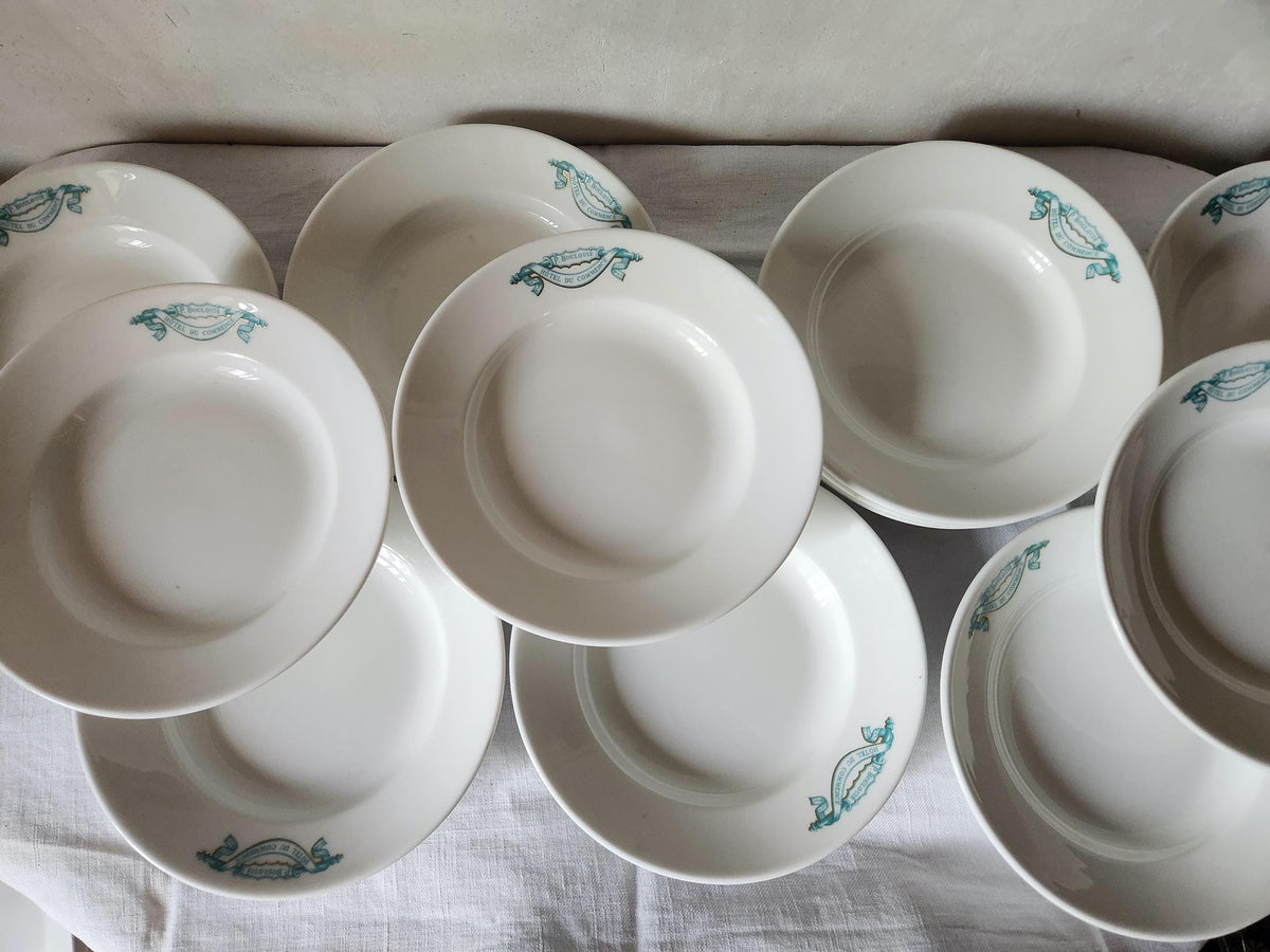 Vintage French UC Hollow Plates Restaurant Pyroblan