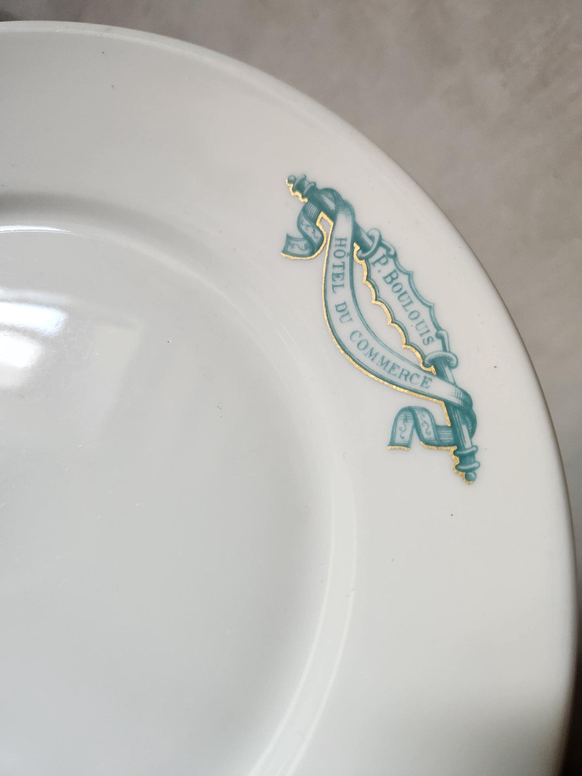 Vintage French UC Dinner Plates Restaurant Pyroblan